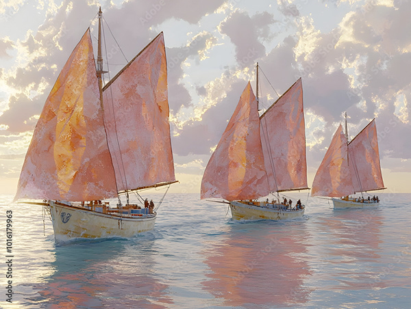 Sailboats - Scooners — Adobe Stock 1016179963