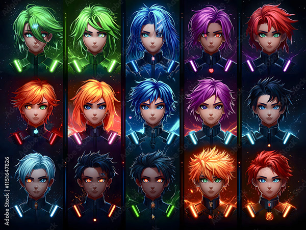 Anime Collection — Adobe Stock 1151647826