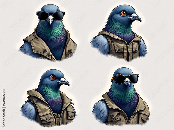 Pigeons — Adobe Stock 949165356