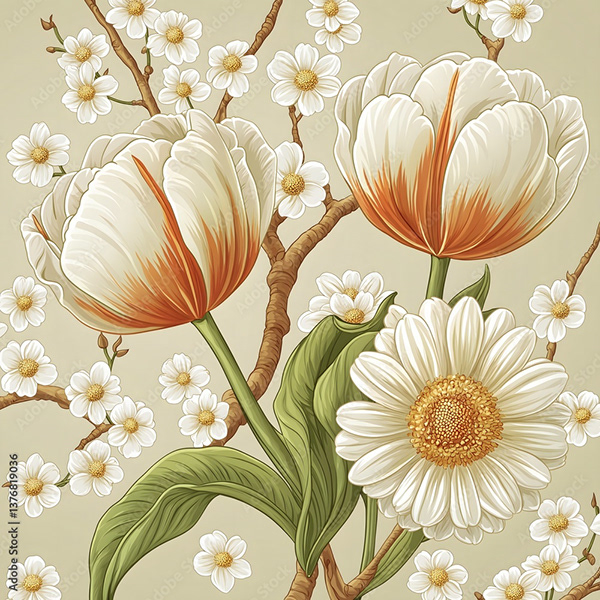 Floral - Flowers — Adobe Stock 1376819036