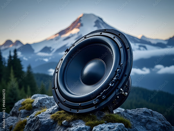 Speakers Music Audio Subwoofers — Adobe Stock 968364272