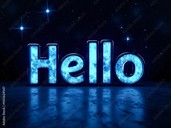 3D Block Letters - Typography — Adobe Stock 1015629547