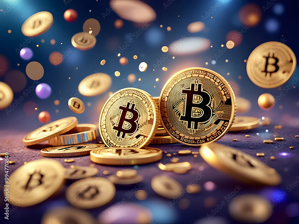 Bitcoin Coin Art Cryptocurrency — Adobe Stock 994770840