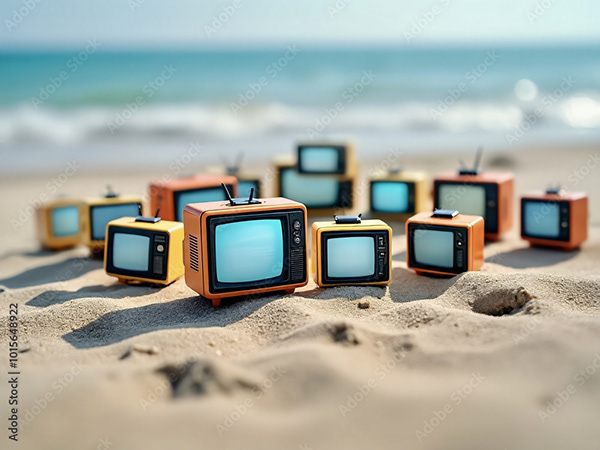 Vintage Televisions — Adobe Stock 1015648922