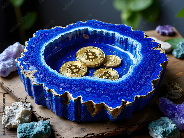 Bitcoin Coin Art Cryptocurrency — Adobe Stock 986510838