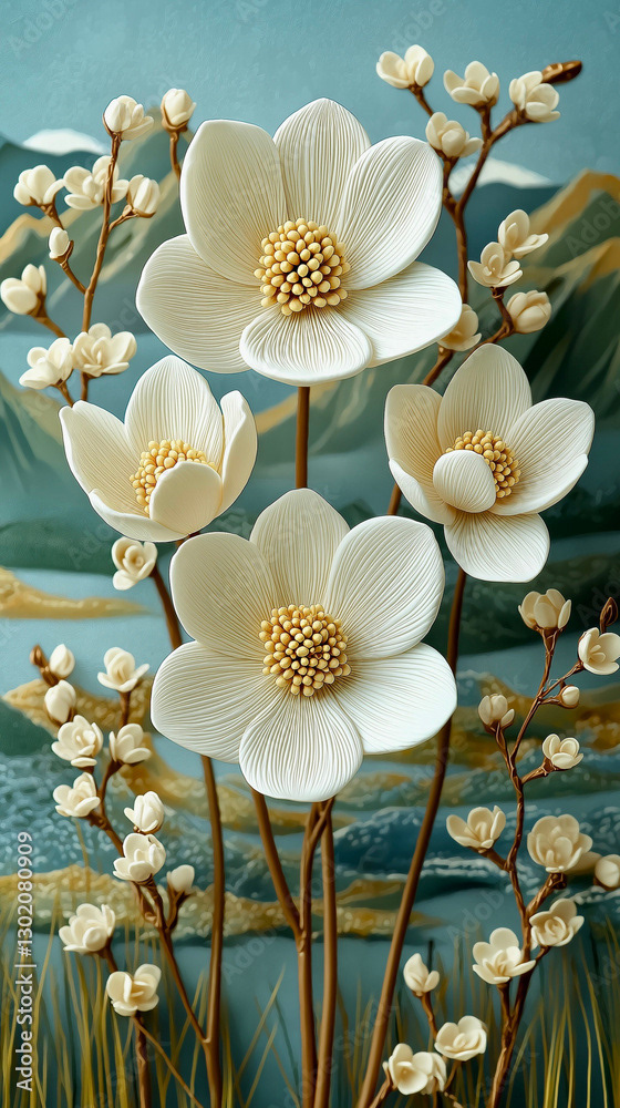 Floral - Flowers — Adobe Stock 1302080909