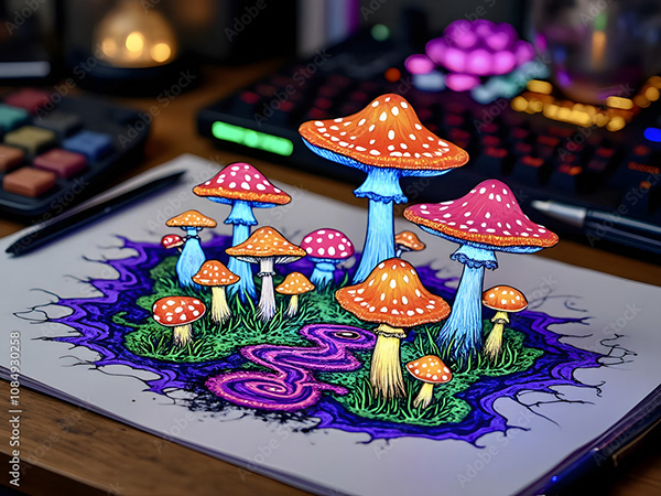 Mushroom Collection — Adobe Stock 1084930258