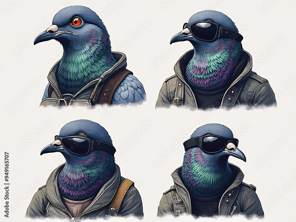 Pigeons — Adobe Stock 949165707