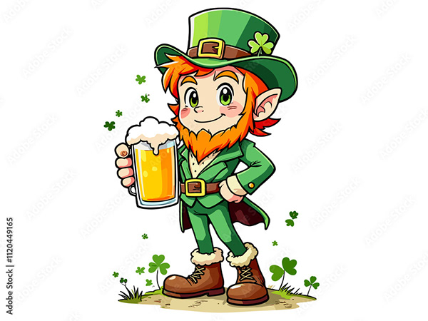 Leprechaun St Patrick’s Day — Adobe Stock 1120449165