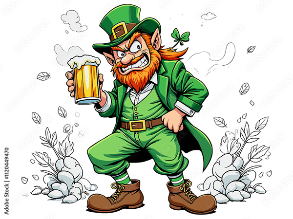 Leprechaun St Patrick’s Day — Adobe Stock 1120449470