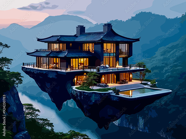 Mansion - Houses - Homes — Adobe Stock 924230783