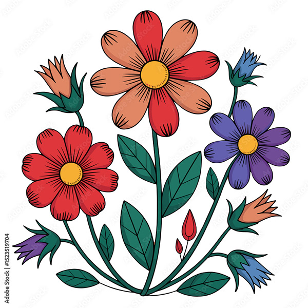 Floral - Flowers — Adobe Stock 1523519704