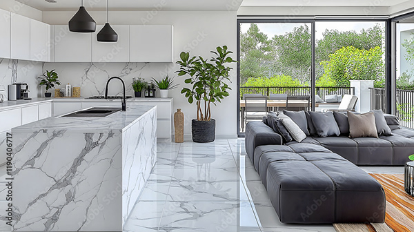Luxury Kitchen Countertops — Adobe Stock 1190406717