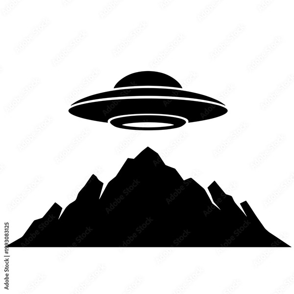 Ufo - Spaceship - Flying Saucers — Adobe Stock 1993083125