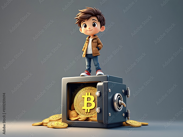 Bitcoin Coin Art Cryptocurrency — Adobe Stock 1002131694
