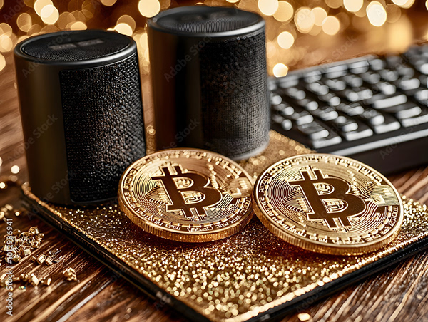 Bitcoin Coin Art Cryptocurrency — Adobe Stock 1012986941