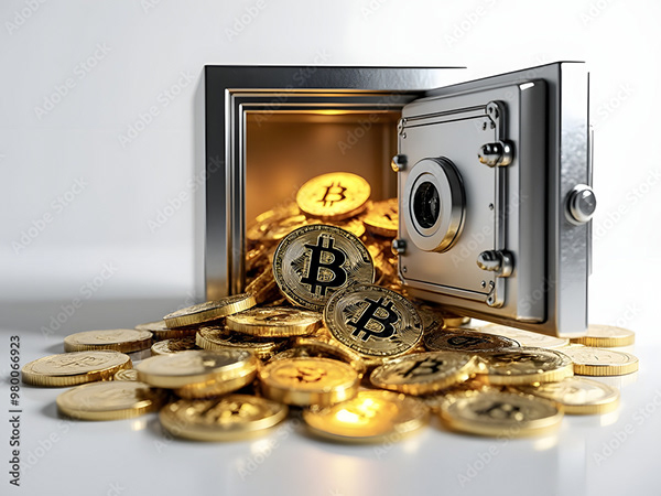 Bitcoin Coin Art Cryptocurrency — Adobe Stock 980066923