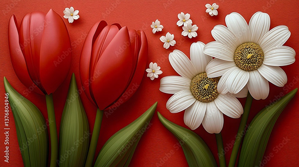 Floral - Flowers — Adobe Stock 1376804946