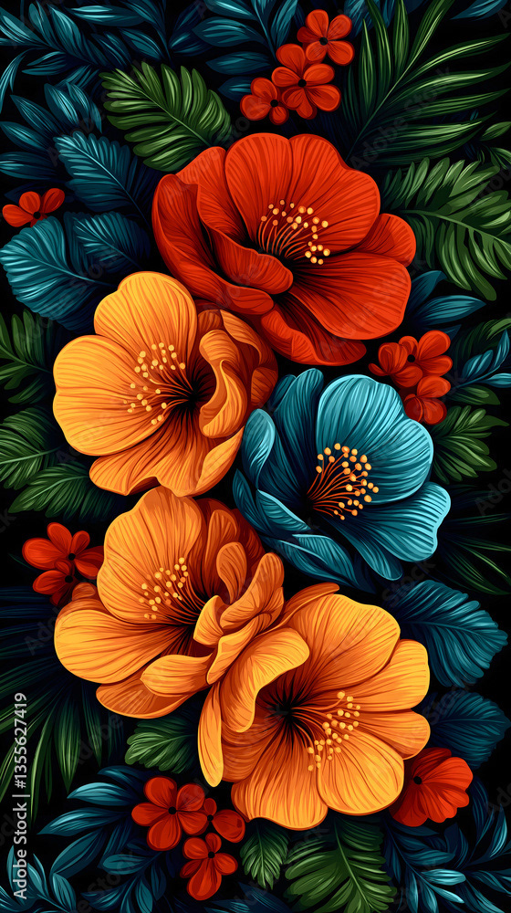 Floral - Flowers — Adobe Stock 1355627419