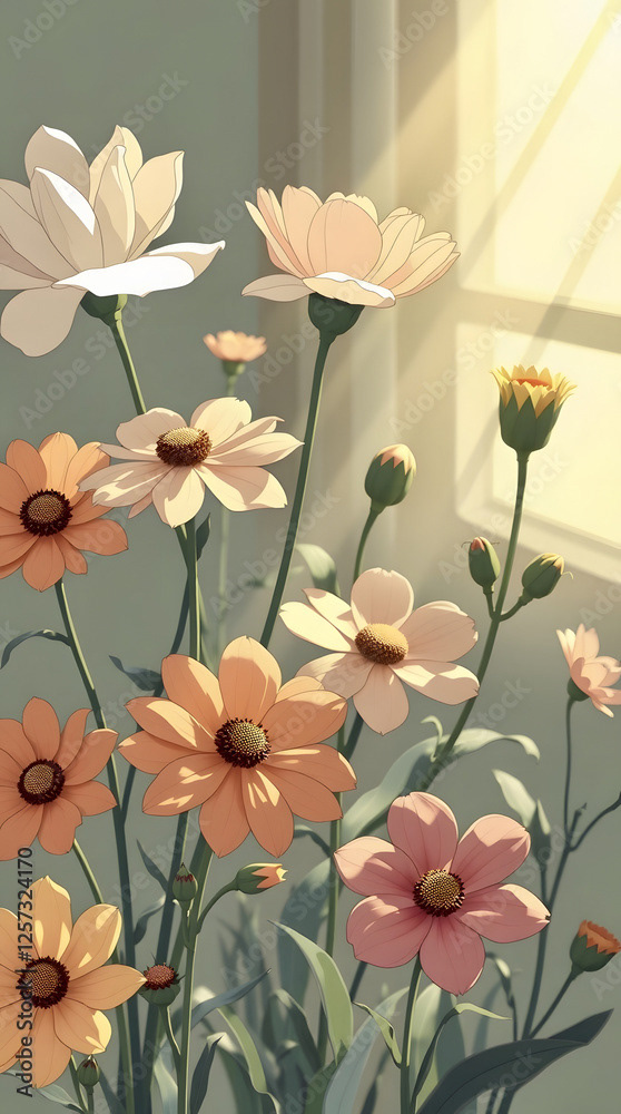 Floral - Flowers — Adobe Stock 1257324170