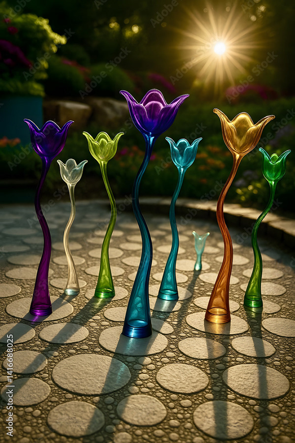 Glass Flowers Collection — Adobe Stock 1416688025