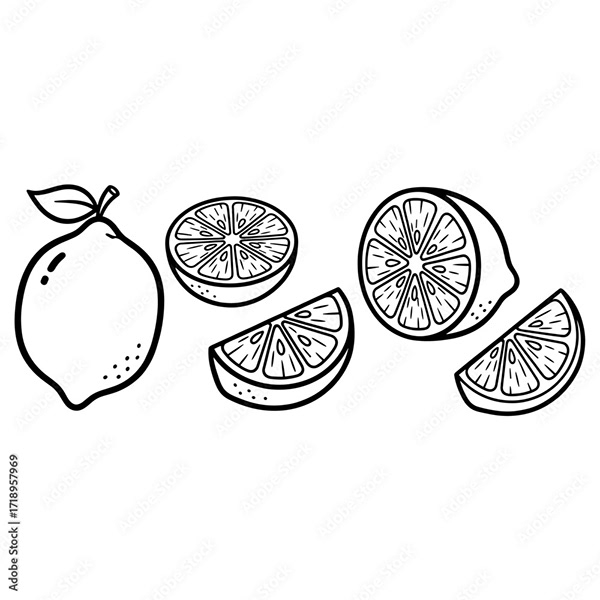 Lemon Lime Characters — Adobe Stock 1718957969