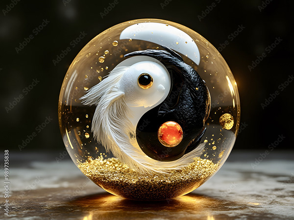 Yin Yangs — Adobe Stock 989735838