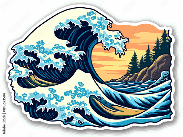 Ocean Waves Collection — Adobe Stock 1118673504