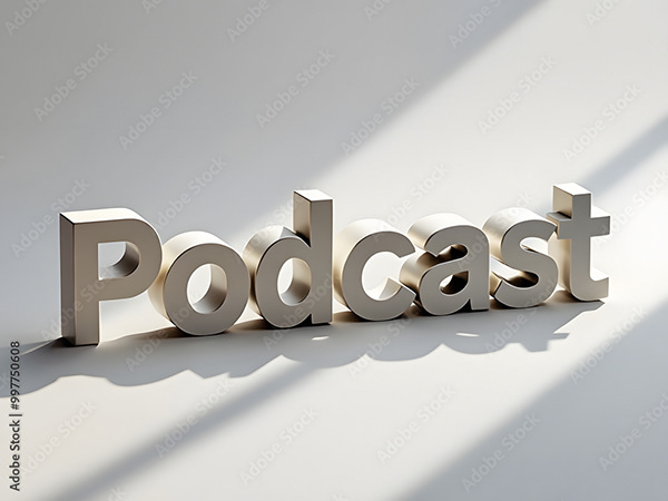 3D Block Letters - Typography — Adobe Stock 997750608