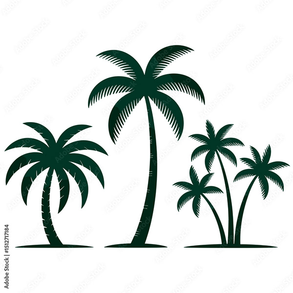 Palm Trees Collection — Adobe Stock 1512717184