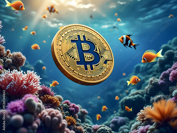 Bitcoin Coin Art Cryptocurrency — Adobe Stock 1126146862