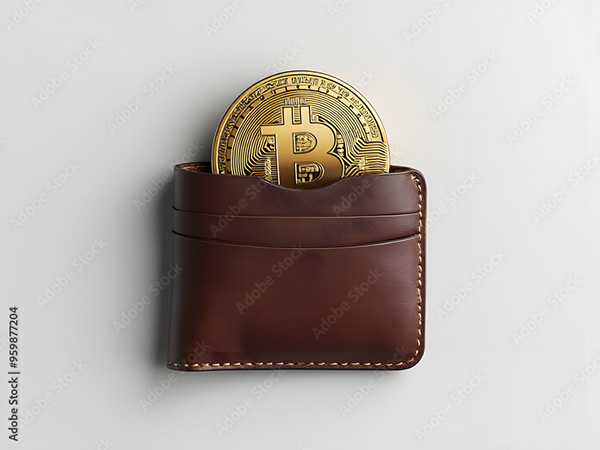 Bitcoin Coin Art Cryptocurrency — Adobe Stock 959877204