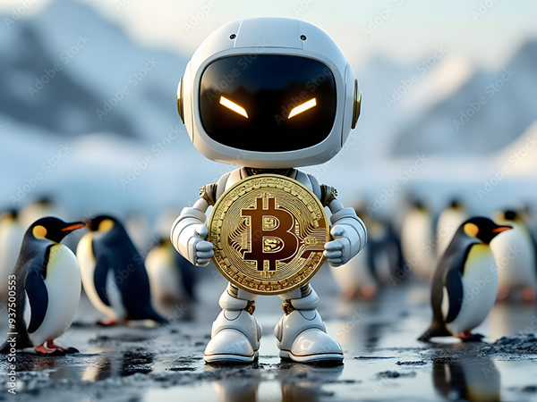 Bitcoin Coin Art Cryptocurrency — Adobe Stock 937500553