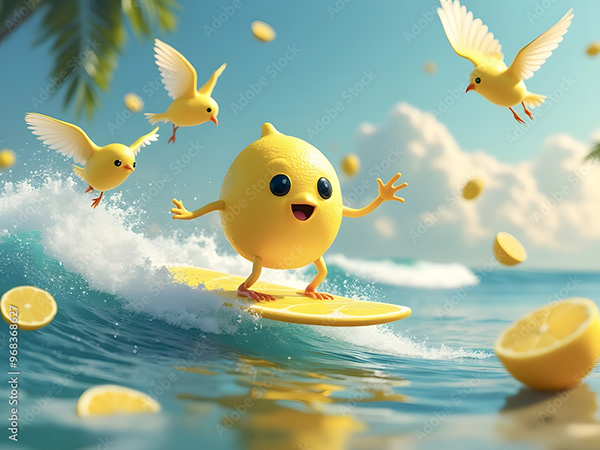 Lemon Lime Characters — Adobe Stock 968368627