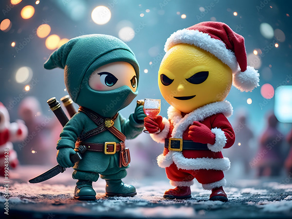 Christmas - Santas - Elves — Adobe Stock 992434628