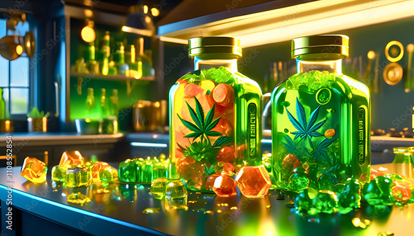 Weed Cannabis MJ Collection — Adobe Stock 1108552854