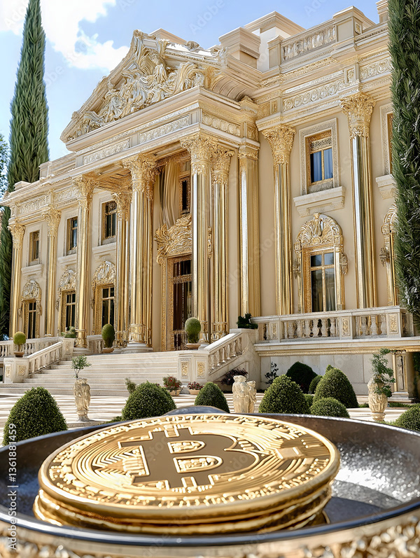 Bitcoin Coin Art Cryptocurrency — Adobe Stock 1361881459