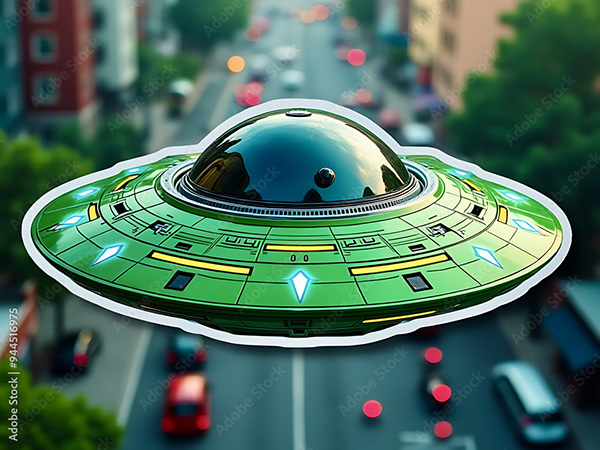 Ufo - Spaceship - Flying Saucers — Adobe Stock 944516975
