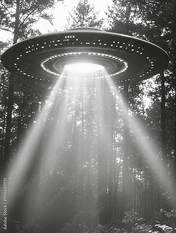 Ufo - Spaceship - Flying Saucers — Adobe Stock 1116643951