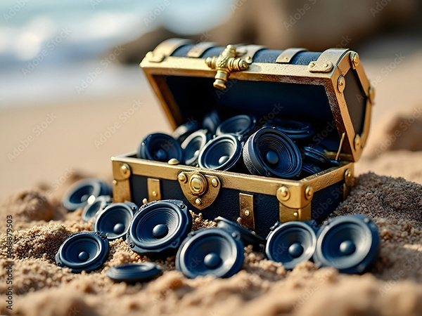 Speakers Music Audio Subwoofers — Adobe Stock 968379503
