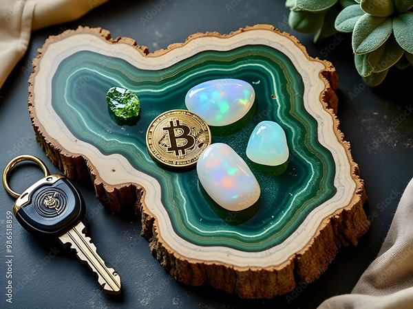 Bitcoin Coin Art Cryptocurrency — Adobe Stock 986518859