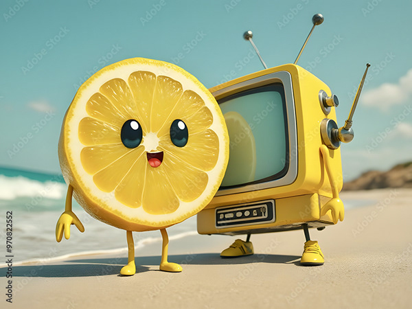 Lemon Lime Characters — Adobe Stock 970822552