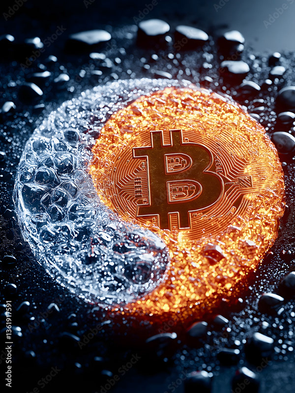 Bitcoin Coin Art Cryptocurrency — Adobe Stock 1361917591