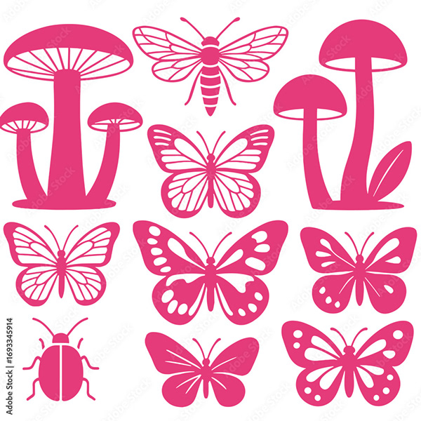 Butterflies Collection — Adobe Stock 1693345914