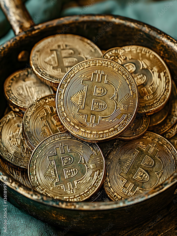 Bitcoin Coin Art Cryptocurrency — Adobe Stock 1361899513
