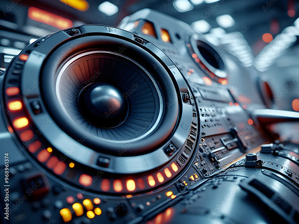 Speakers Music Audio Subwoofers — Adobe Stock 968961374