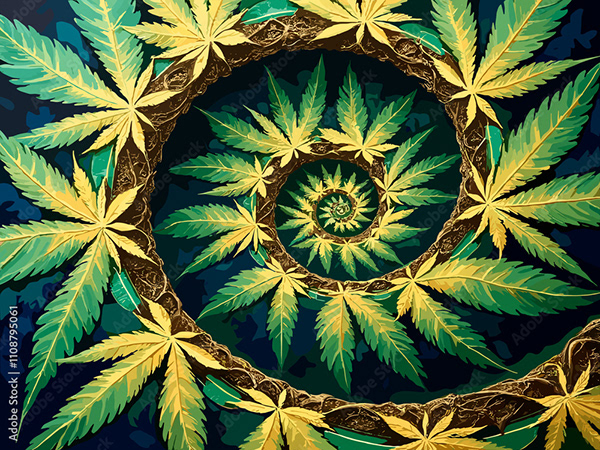 Weed Cannabis MJ Collection — Adobe Stock 1108795061