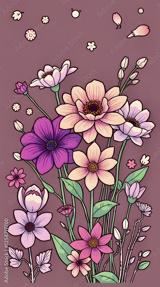 Floral - Flowers — Adobe Stock 1254717700