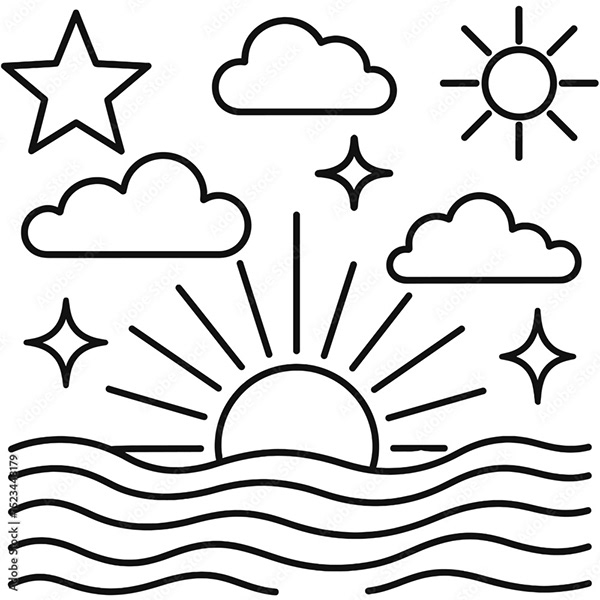 Cloudy Collection — Adobe Stock 1523448179