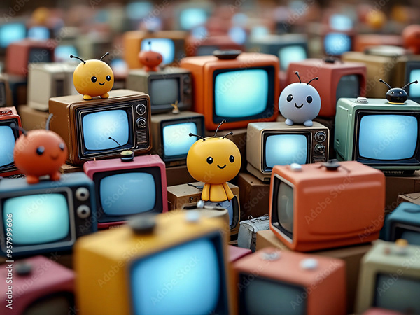 Television TV Collection — Adobe Stock 957999606